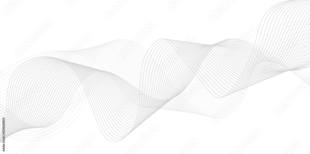 Poster abstract wavy curve lines background. modern template abstract design flowing particles wave digital