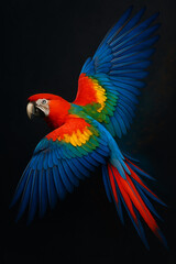 Fototapeta premium red and yellow macaw