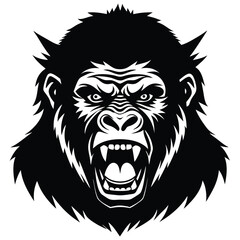 ape vector sihouette