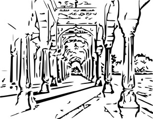 city street in the city