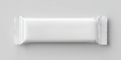 Blank white snack bar mockup banner