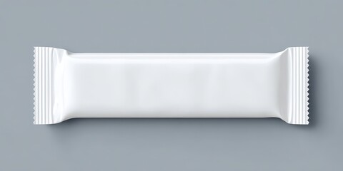 Blank white snack bar mockup banner