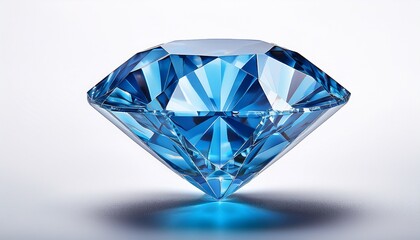a blue diamond on a white background
