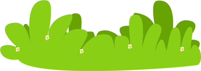 flat green grass