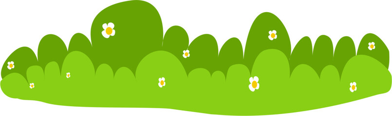 flat green grass