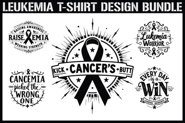 Obraz premium Leukemia Awareness T-Shirt Design Bundle