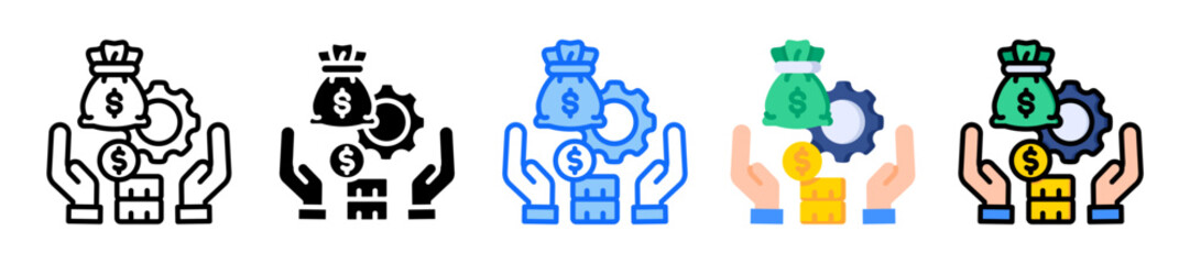 Wealth Management Icon Multiple Style