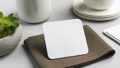 beverage coaster mockup