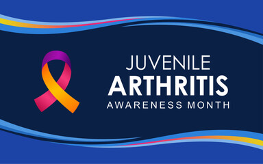 Vector illustration on the theme of Juvenile Arthritis awareness months observed each year during July. Best for banners, posters and social media.