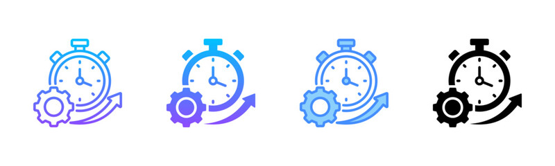 Productivity Multi Style Icon Set