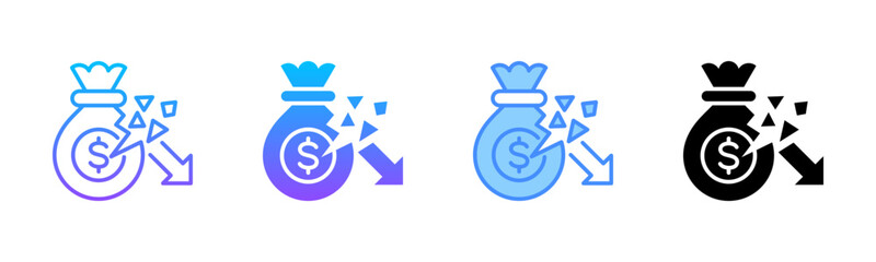 Corruption Multi Style Icon Set
