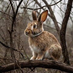 Fototapeta premium rabbit in the forest