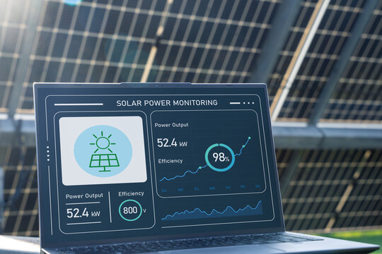 Advanced solar power monitoring system with real-time data tracking, efficiency analysis, and performance insights for optimizing renewable energy usage in residential, commercial, and industrial.