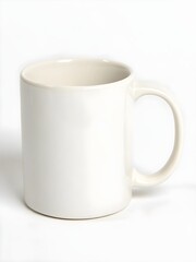 Obraz premium White Ceramic Coffee Mug Mocup on White Background