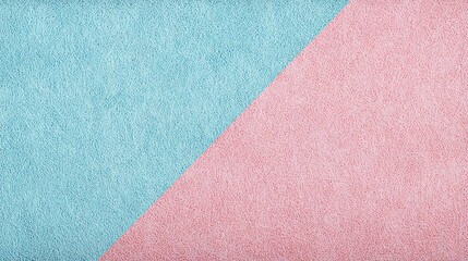 Fototapeta premium Abstract background showing a diagonal split between light blue and pink colors.