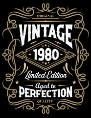 Obraz premium Year 1980