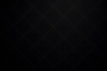 Fototapeta premium Black quilted pattern with diamond shapes and subtle textures for elegant designs