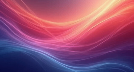 Fototapeta premium Abstract purple and pink backgrounds with flowing light waves creating a modern fractal pattern illustration