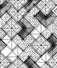 Seamless background or texture with abstract waves or lines of dots and spots. Brushstrokes and iridescent swirls in the Shambhala style for meditation or coloring