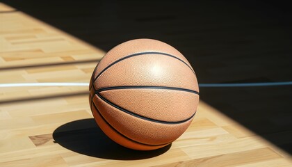Obraz premium basketball ball in the basket