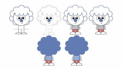 Cute Cartoon Character Design Steps