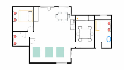 Modern Apartment Floor Plan