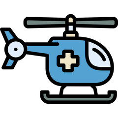 Fototapeta premium helicopter icon