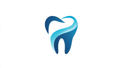 Obraz premium Dental care logo featuring a tooth icon, suitable for clinics and medical branding