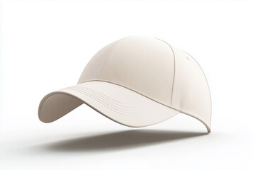 A simple vector illustration of a blank baseball cap, a classic and stylish headwear object for sport or casual uniform, isolated on a white background