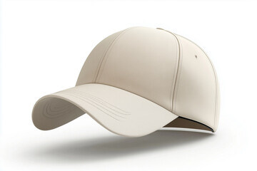 A simple vector illustration of a blank baseball cap, a classic and stylish headwear object for sport or casual uniform, isolated on a white background