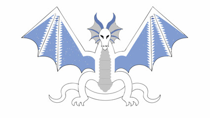 Stylized Dragon Illustration