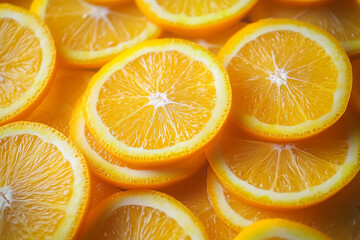 Isolated, sweet orange slices create a fresh, juicy citrus background
