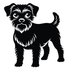 terrier vector icone set