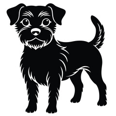 terrier vector icone set