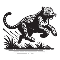 Jaguar running image vector