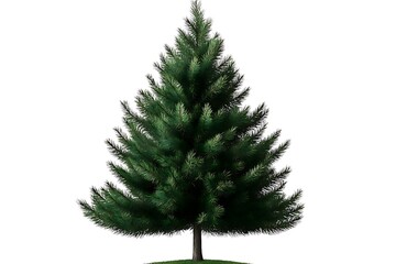Fototapeta premium Isolated evergreen fir tree illustration for christmas holiday decoration