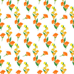 autumn leaves seamless pattern