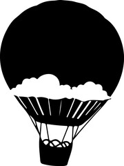 hot air balloon vector illustration
