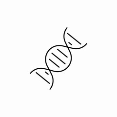 dna chain icon sign vector