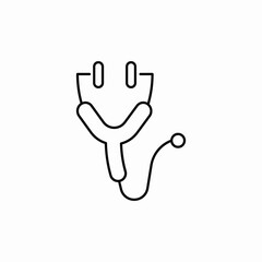 medical stethoscope icon sign vector