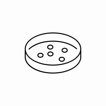 petri dish icon sign vector