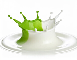 抹茶ミルクのミルククラウン
Milk Crown of Matcha Milk