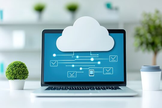 Cloud computing action office environment digital technology modern workspace