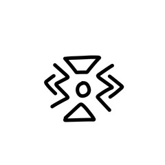 Mayan civilization tribal icon