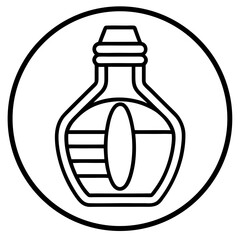 Syrup Bottle Design icon vector