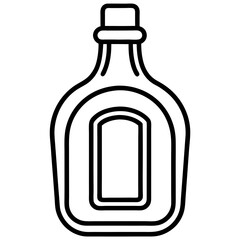 Syrup Bottle Design icon vector