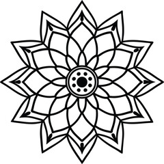 abstract flower vector