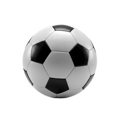 Fototapeta premium Classic Black and White Football isolated on transparent baackground