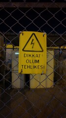 Danger: Risk of Death Warning Sign &ndash; Safety Hazard Sign