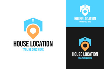 House location logo design template vector illustration